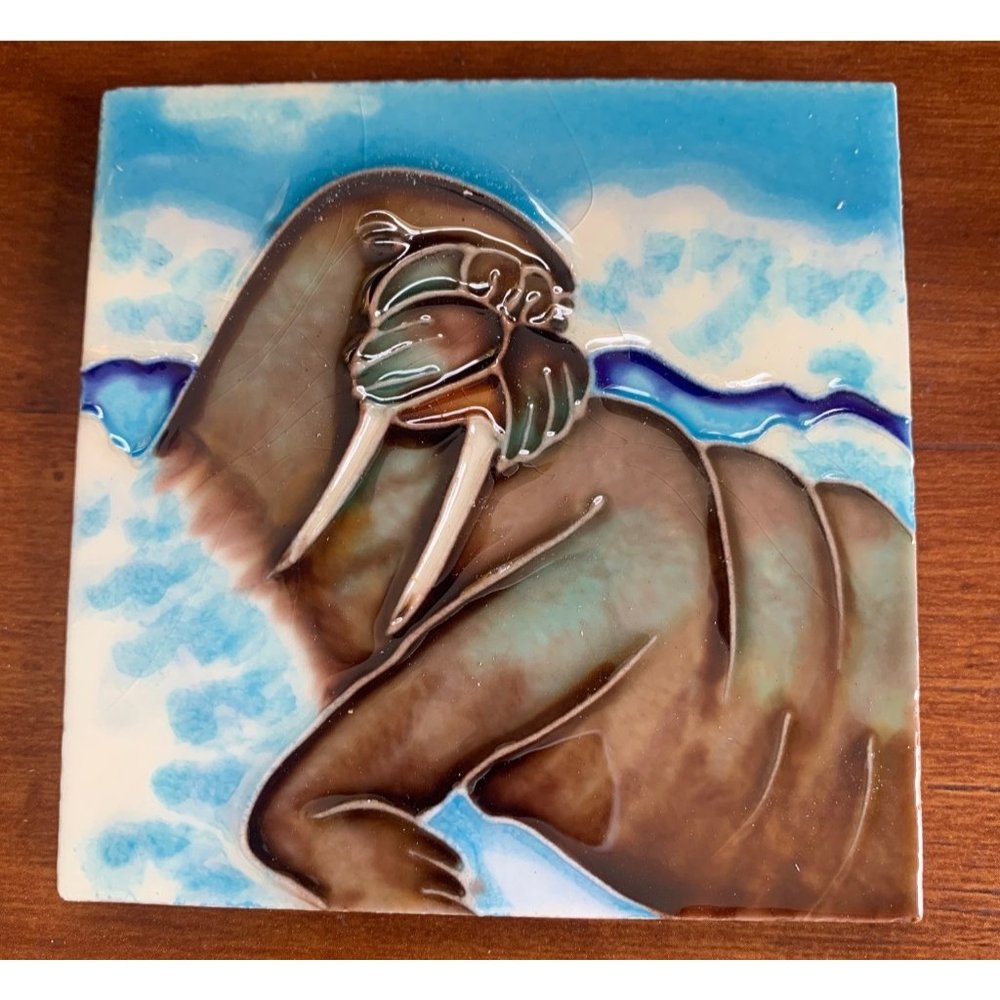 Walrus Backsplash Bath 4x4 Decorative Ceramic Wall Art Tile New